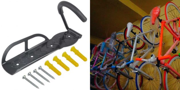 Товары для наведения порядка в гараже: Настенный держатель для велосипеда
