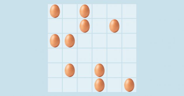 Задача-головоломка про яйца в ящике
