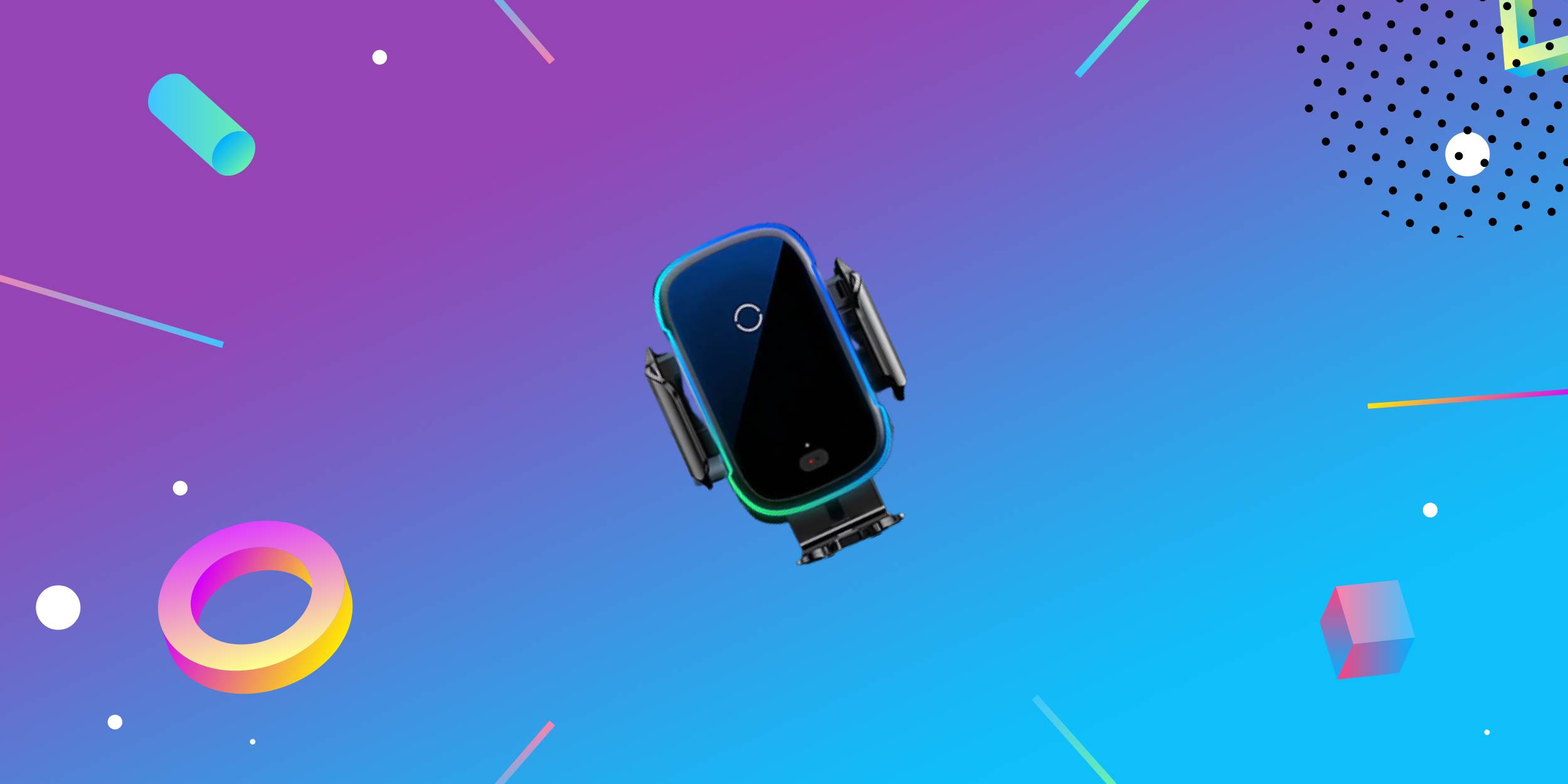 Держатель Baseus с беспроводной зарядкой