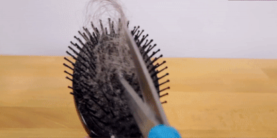 Как почистить расчёску для волос: разрежьте запутавшиеся волосы