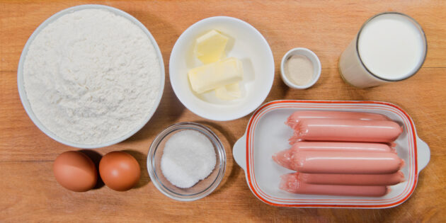 Как приготовить сосиски в тесте: Подготовьте ингредиенты
