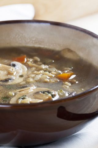 Суп из баранины с перловкой и грибами