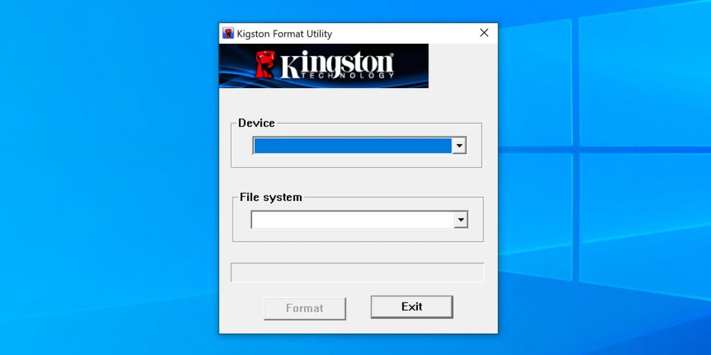 Программы для форматирования флешки: Kingstone Format Utility