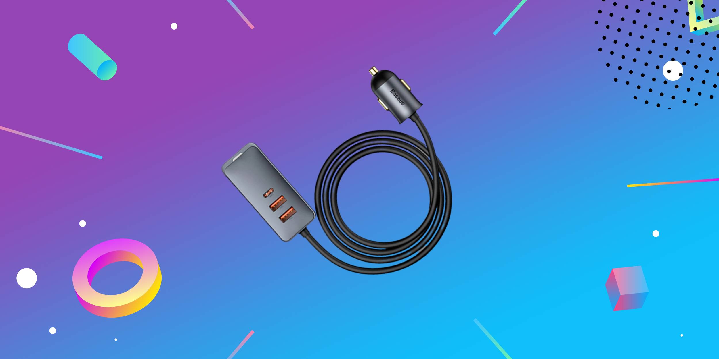 Автомобильный адаптер питания Baseus