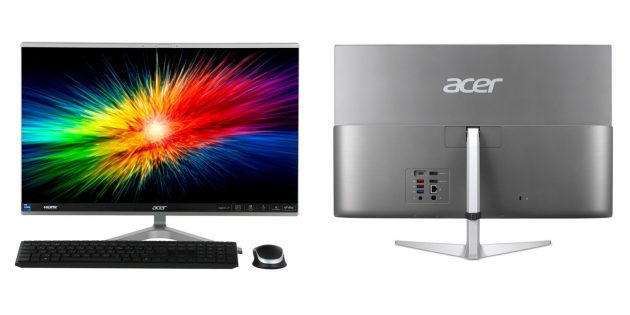 Моноблоки для работы и развлечений: Acer Aspire C24-1651 DQ.BG8ER.002