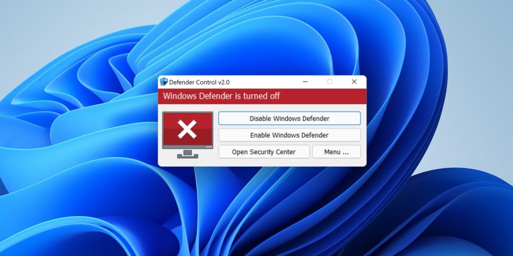 Нажмите Enable Windows Defender