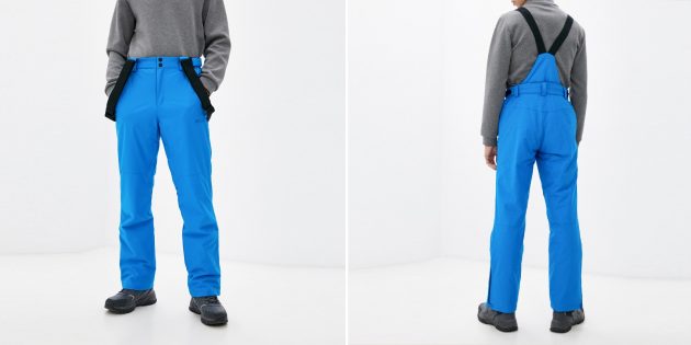 Мужские лыжные брюки со съёмными ремнями 