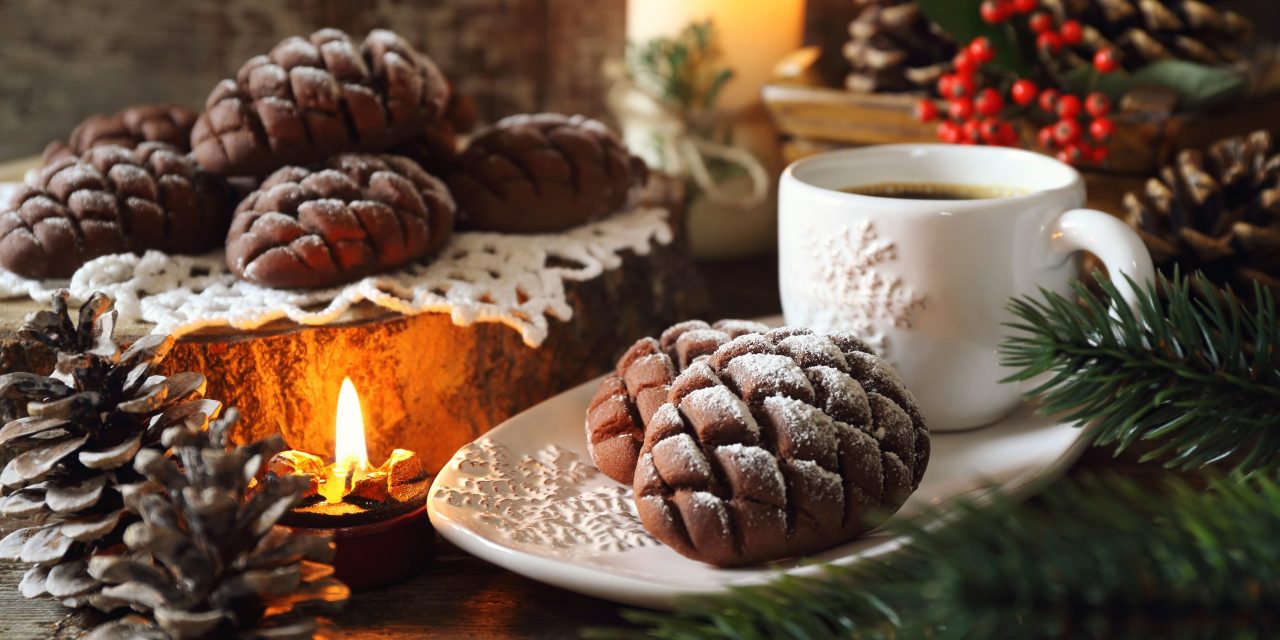 Новогоднее печенье «Шишки»