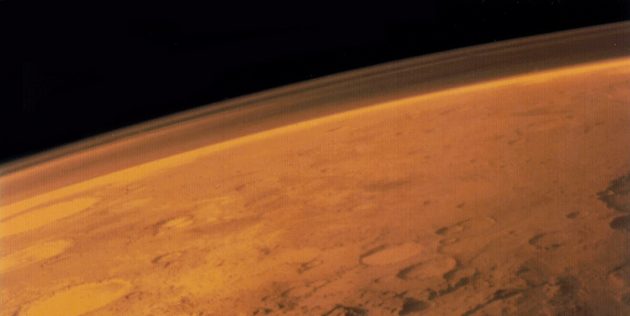 Атмосфера Марса, заснятая космическим аппаратом «Викинг-1», 1976 год