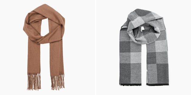 Недорогие подарки на 23 Февраля: шарф 