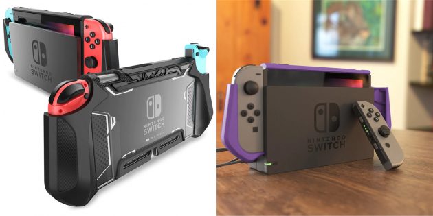Аксессуары для Nintendo Switch: защитный чехол — держатель