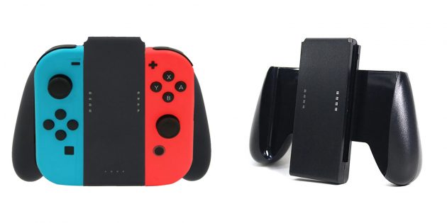Аксессуары для Nintendo Switch: подзаряжающий держатель для Joy-Con