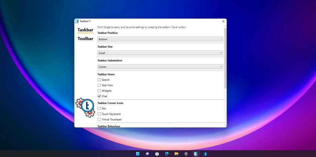 Taskbar11 поможет владельцам маленьких экранов и любителям экономного распределения пространства