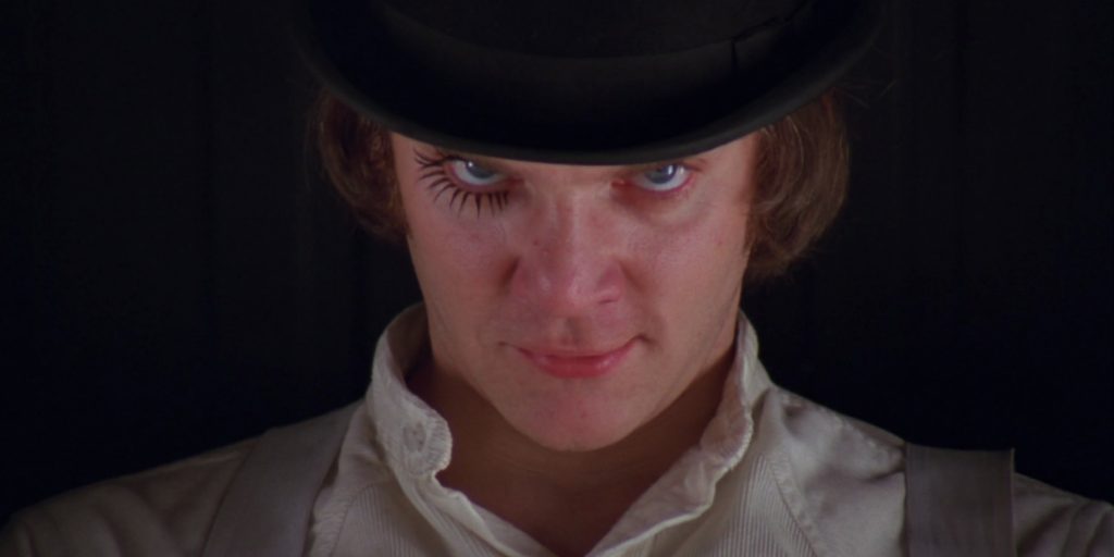 Кадр из фильма «Заводной апельсин» (1971)