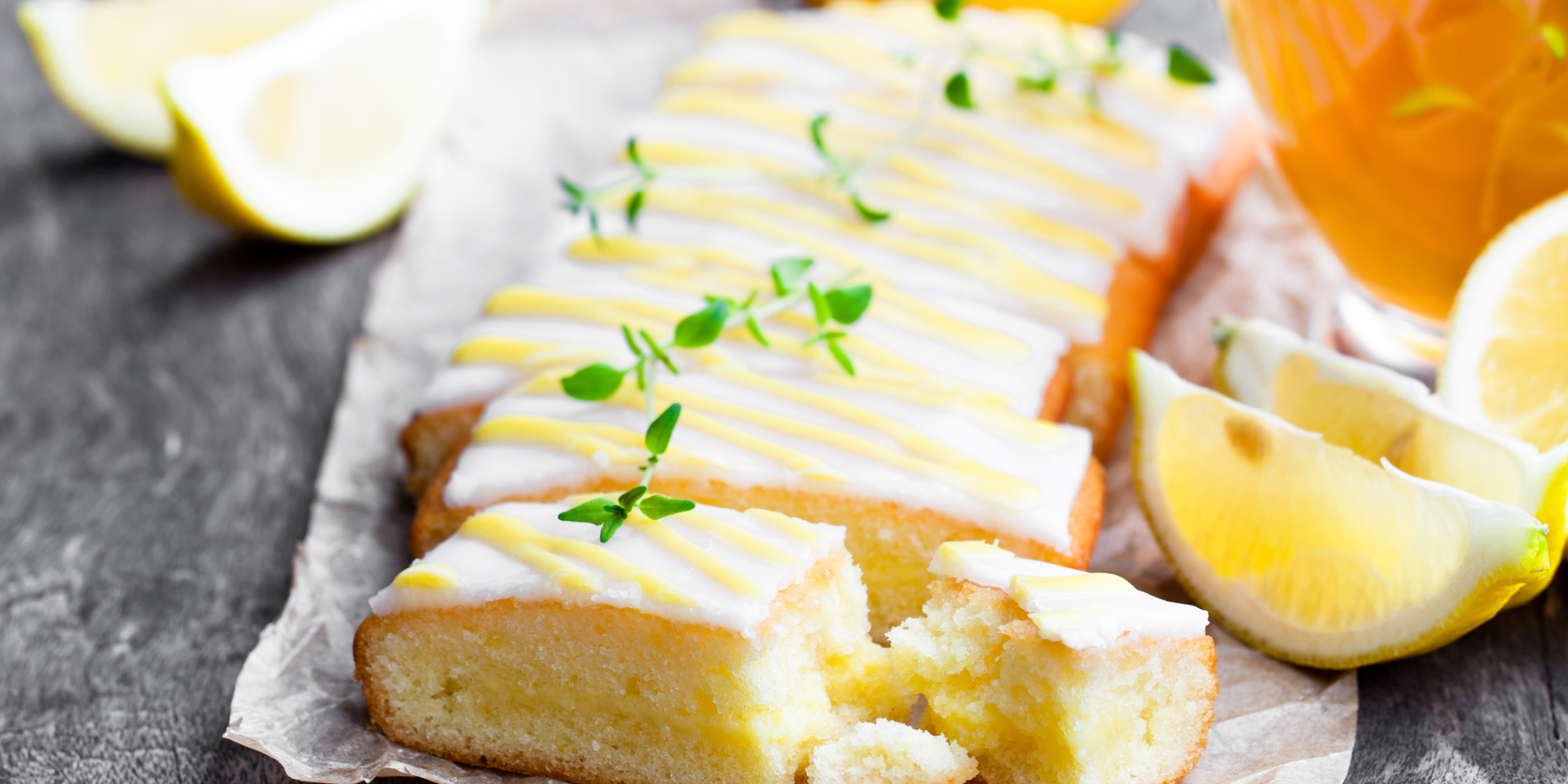 Песочный пирог с лимонной глазурью