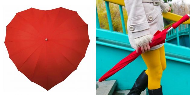 Зонт в форме сердца