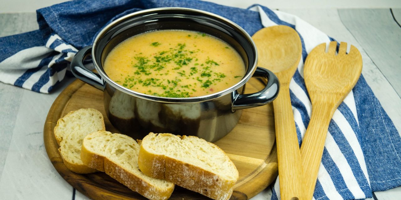 Лёгкий овощной суп с рисом