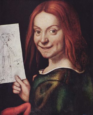 Джованни Франческо Карото. «Портрет мальчика с рисунком куклы»