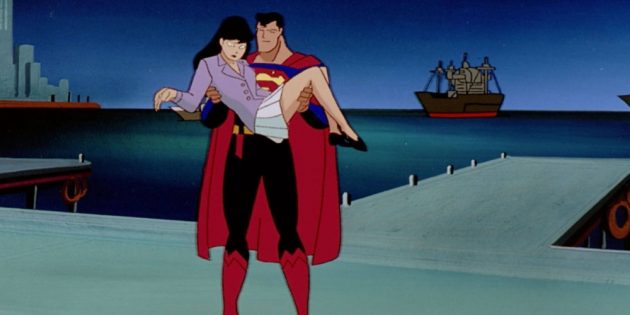 Кадр из мультфильма про супергероев «Супермен: Последний сын Криптона»