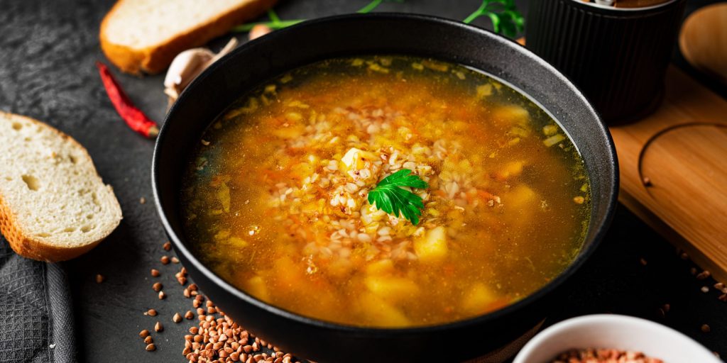 Гречневый суп с говядиной — рецепт с фото пошагово