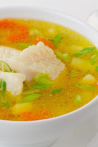 Быстрый рыбный суп с картошкой