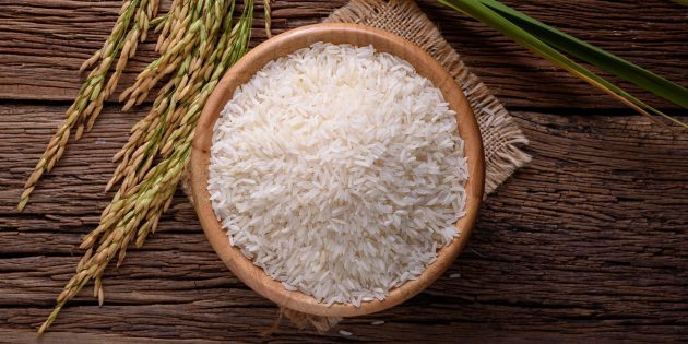 Какие продукты долго хранятся: шлифованный рис