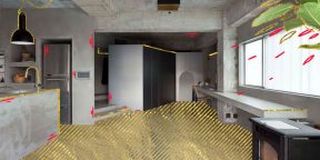 Как использовать бетон в интерьере