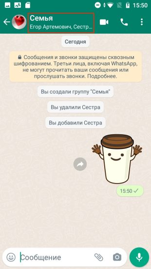 Как добавить участников в группу в WhatsApp: перейдите в свойства группы