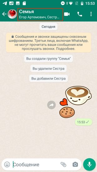 Как удалить участника из группы в WhatsApp: зайдите в свойства группы
