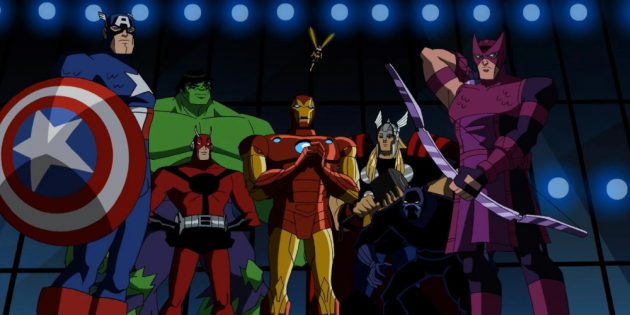 Кадр из мультсериала про супергероев «Мстители: Величайшие герои Земли»