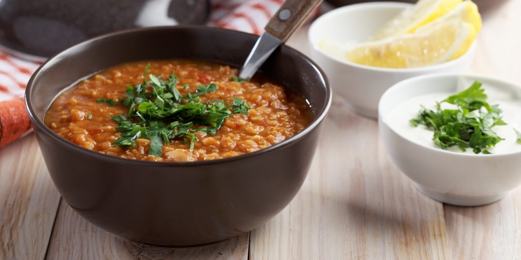 Мясной чечевичный суп-пюре – кулинарный рецепт