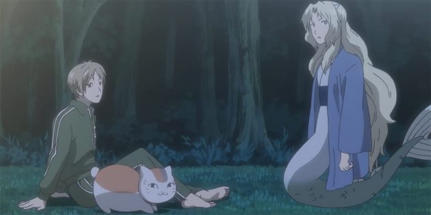 Кадр из аниме «Тетрадь дружбы Нацумэ»