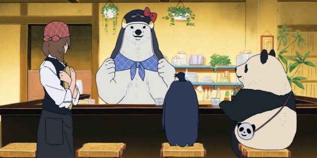 Кадр из аниме-сериала «Кафе „У белого медведя“»