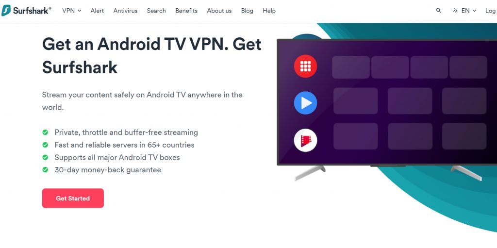 VPN-сервисы для Android TV: Surfshark