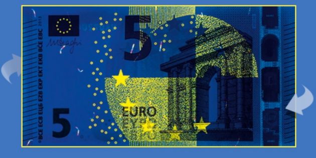 Как отличить настоящий евро от фальшивого: посмотрите на купюру в ультрафиолете