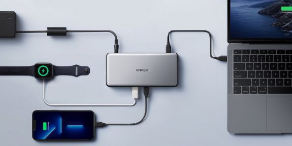Anker представила новую док-станцию на USB-C. Она добавляет Mac на M1 поддержку трёх внешних мониторов