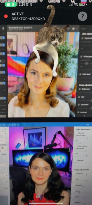 Как использовать смартфон в качестве веб-камеры: можно использовать дополнительные графические фильтры и 3D-маски