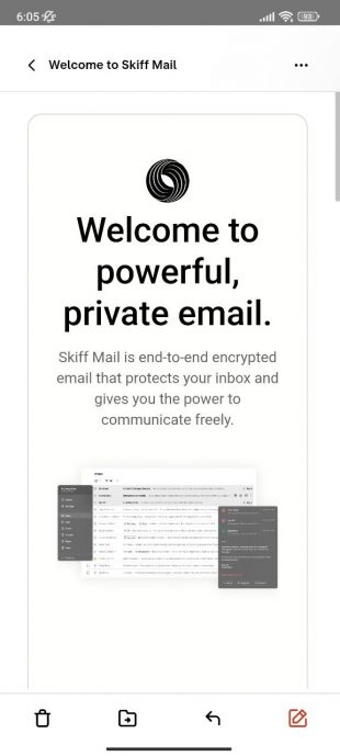 Skiff Mail доступен на iOS и Android