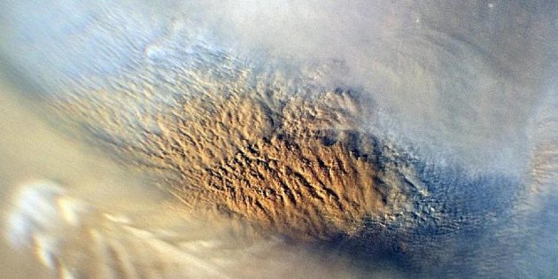 Какая погода на Марсе: марсианский песчаный шторм
