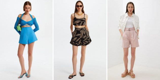 Модные женские шорты лета-2022 : модели с завышенной талией