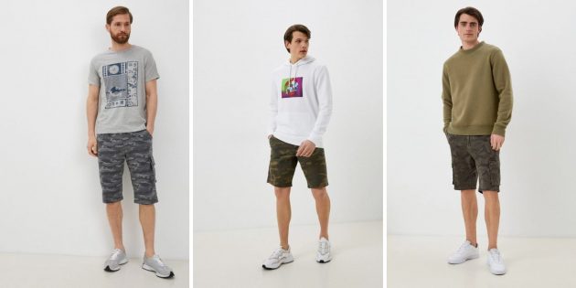 Модные мужские шорты лета-2022: модели в стиле милитари