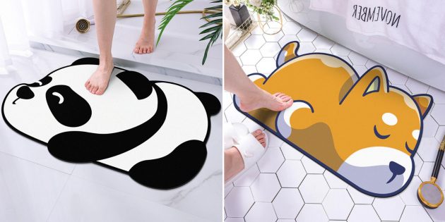 Коврик для ванной в виде панды 