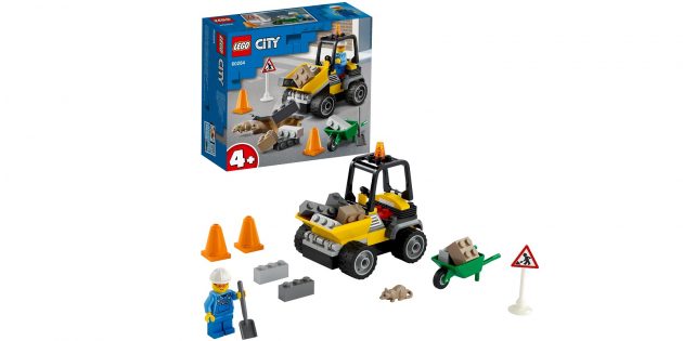 Автомобиль для дорожных работ, серия LEGO City