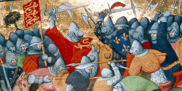 Битва при Креси, миниатюра 1415 г.