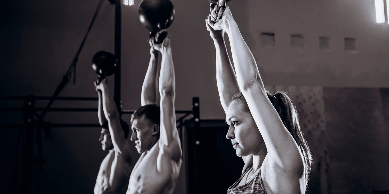 Kettlebells at Gym