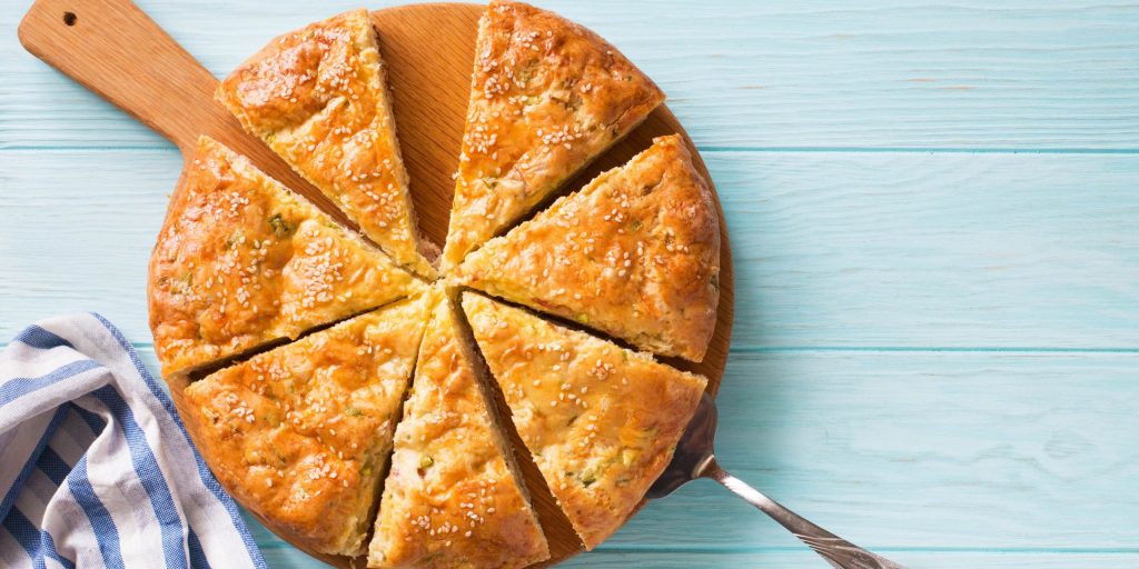 Пирог к завтраку с ветчиной, сыром и зеленью — пошаговый рецепт | l2luna.ru