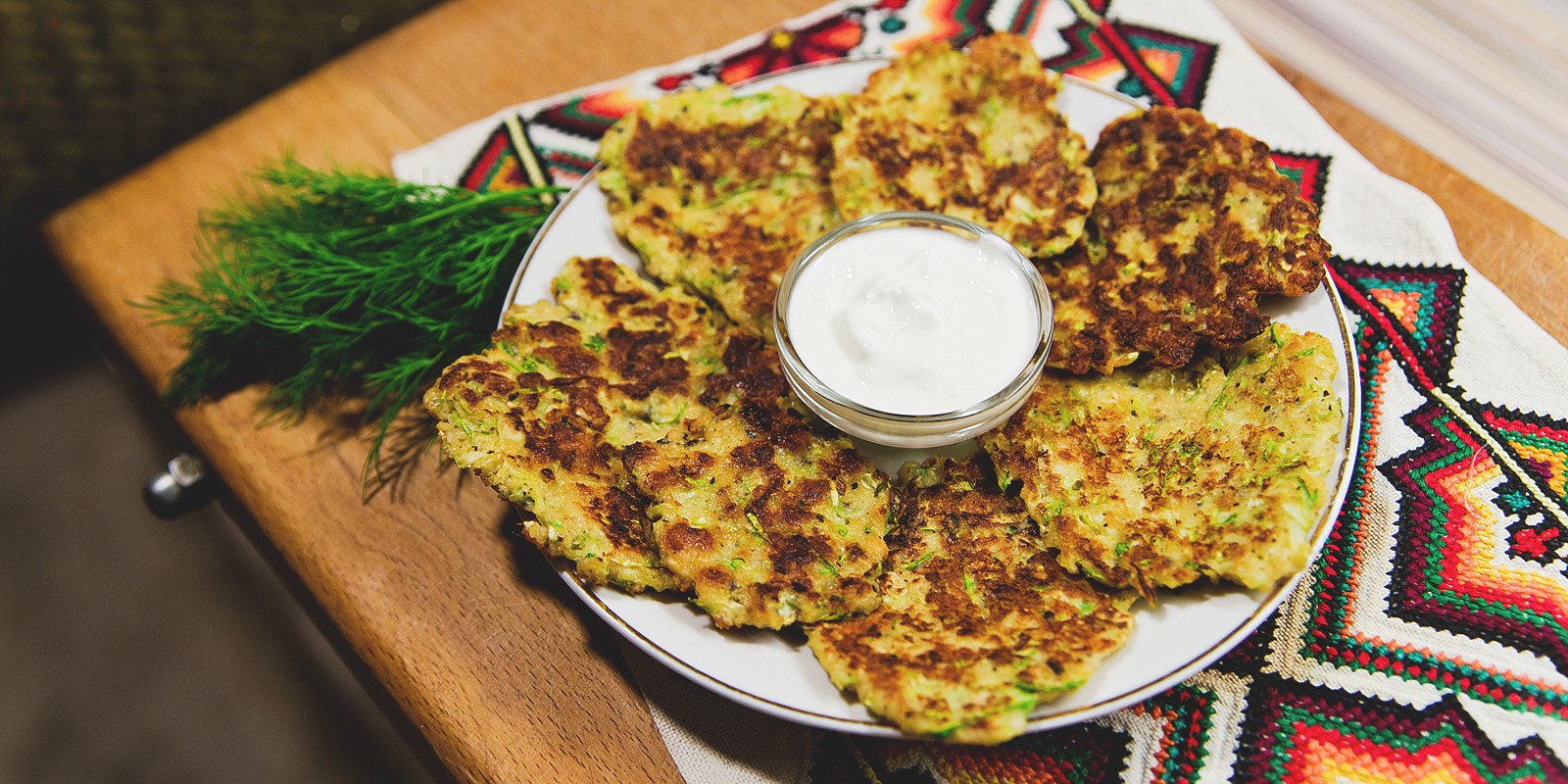 Оладьи из кабачков и геркулеса