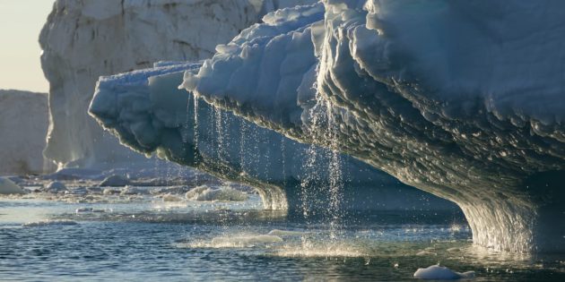 Тающий зомби-лёд Гренландии сильно поднимет уровень мирового океана