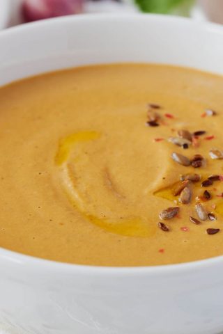 Крем-суп из баклажанов с морковью