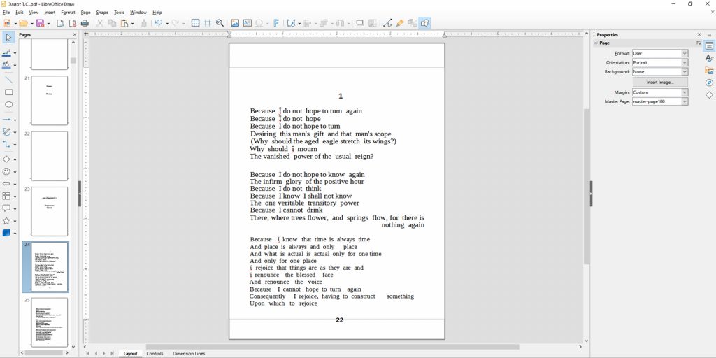 Программы для PDF: LibreOffice